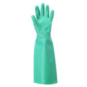 Luva Borracha Nitrílica Ansell AlphaTec Solvex 37-185 Cano Longo 46CM Sem Forro CA 12598