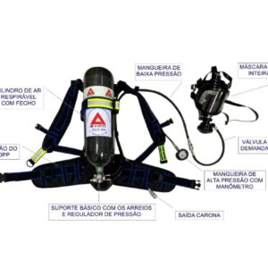 Equipamento Autônomo PA 540 PP aço 7 L x 200 bar referência 513158