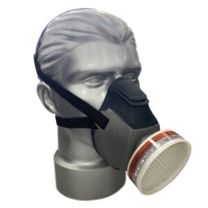 Kit Respirador Semifacial Borracha Air San 1 Cartucho P2 (POEIRA) Air Safety 514896 CA 12973