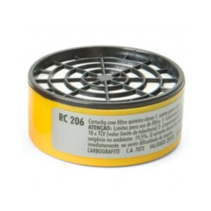 Cartucho Filtro RC 206 para Máscaras Semifacial CG 306 CARBOGRAFITE-012120512