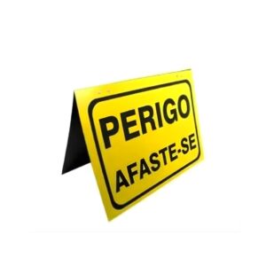 Cavalete Simples Perigo Afaste-se 47cmx34cm Norma Nbr