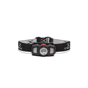 Lanterna Para Capacete Steelflex Steellight 1204 STF-CPTA44617 Com 2 Leds Branco e Vermelho e