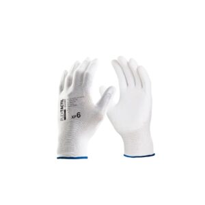 Luva FlexTactil Branca Danny Nylon com Pu - Caixa CA 29014