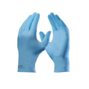 Luva Nitrílica Sensiflex Ultra 29cm Caixa 50 Unidades Mais Resistente e Cano Longo CA 42711