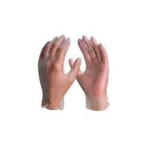 Luva de Vinil Descartável Sem Amido Transparente Danny MaxVinil 100 Unidades CA 21120