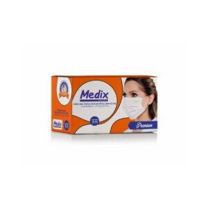 Máscara Descartável Tripla Com Elástico Premium Com 50 Unidades Medix