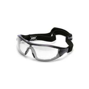 Óculos de Proteção Vicsa Delta Militar Anti-Impacto Antiembaçante  lente cinza- Haste e Elástico