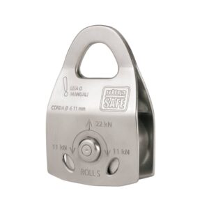 Polia Simples Ultra Safe Roll S Em Aço Inox Para Uso em Corda até 11mm Código USP400840100