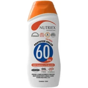 Protetor Solar FPS 60 UVA e UVB 120g - Nutriex