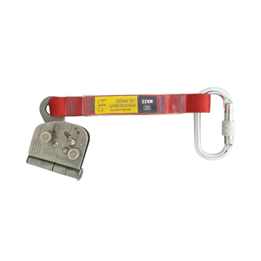 Trava Quedas Para Corda de 11-12 mm ZLQ 3,5m Com Mosquetão Oval De Aço Ultra Safe BRAKE ABS UST00141