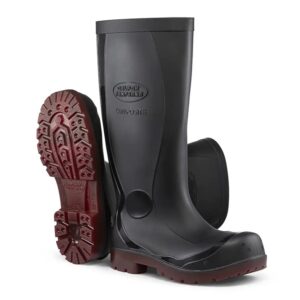 Bota PVC preta cano longo  bico composite com palmilha Aramida - CA 51349