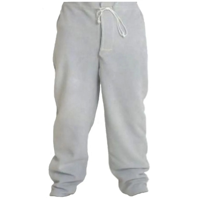 Calça em Raspa para Soldador e Jatista Teknoluvas Com Fechamento em Velcro e Cordão 19346