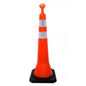 Cone Balizador TIpo T Top Ou Pirulito Com Base Quadrada