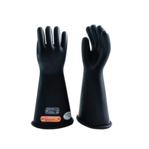 Luva Isolante de Borracha Alta Tensão Preta Tipo II Orion Classe 4 40Kv 36.000v CA 29771